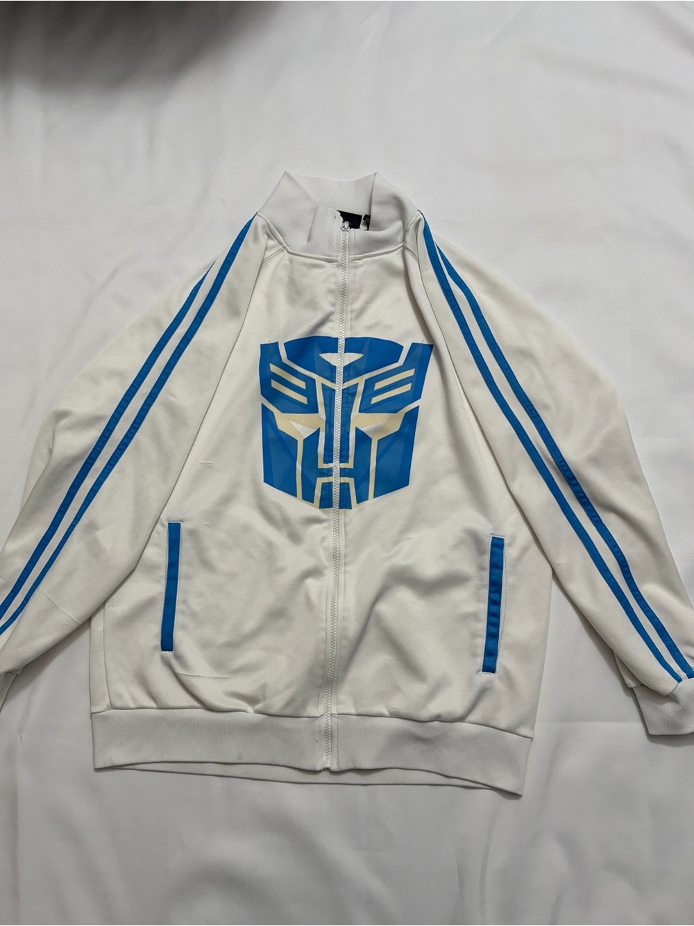 2007 Transformers G1 Glow In The Dark Autobot Track Jacket Zip Up M Hasbro